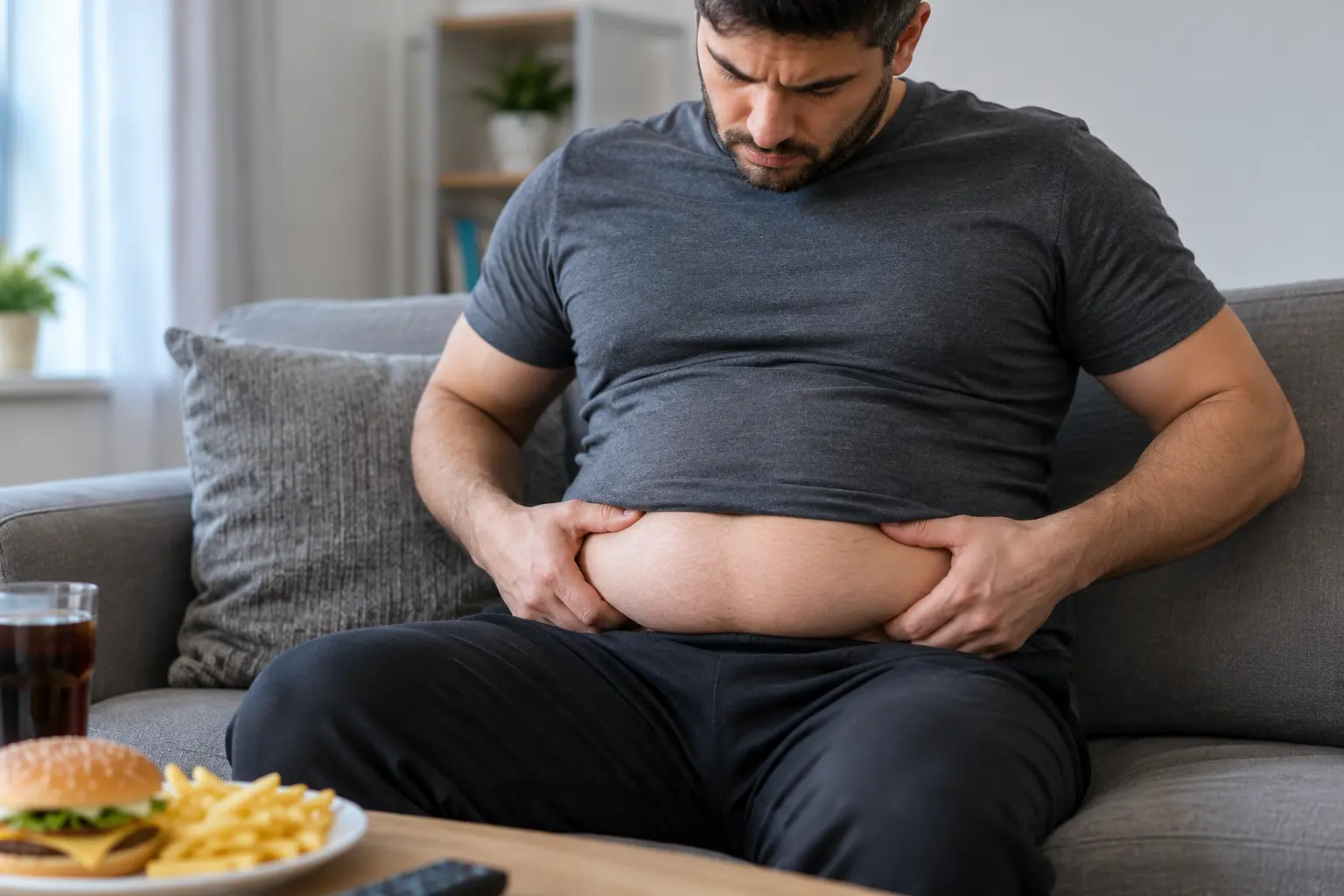 أسباب تراكم دهون البطن عند الرجال