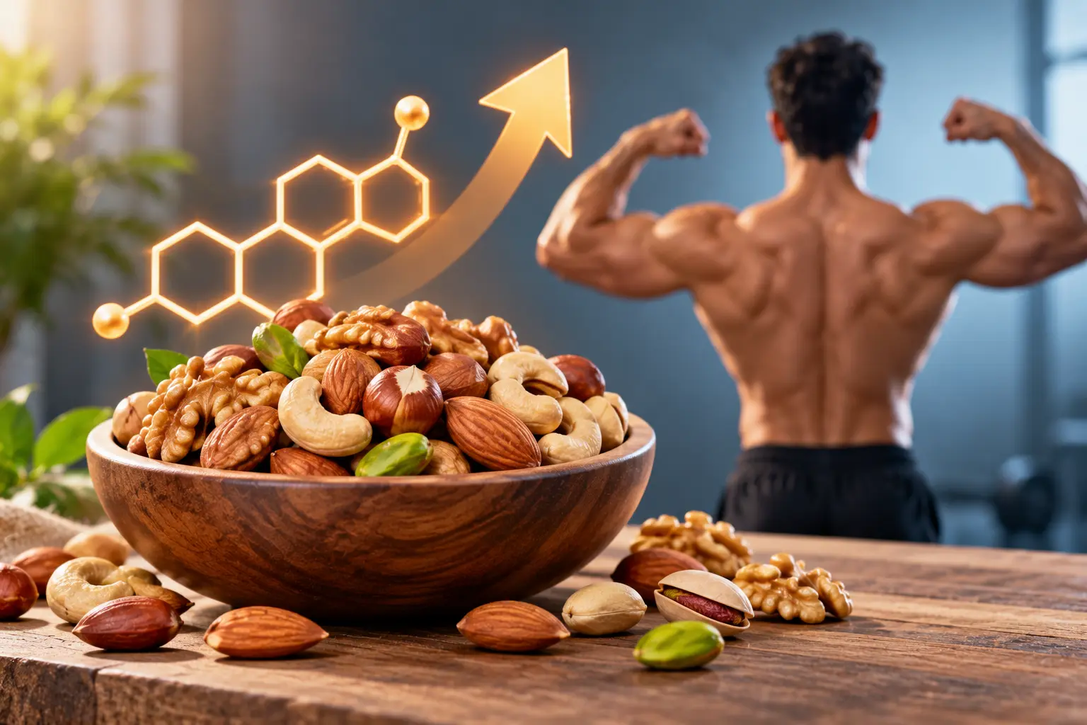 هل المكسرات ترفع من هرمون الذكورة